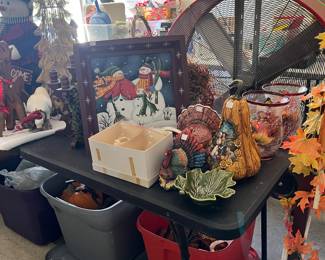 Seasonal decorations.