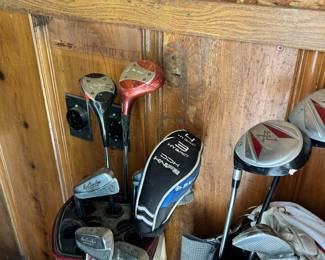 Golfing supplies. 