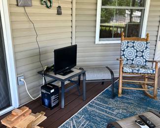 Outdoor furniture. TV. 