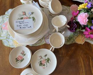 Ballerina rose moss dish set.