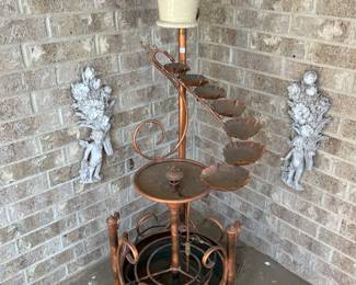 Outdoor fountain.