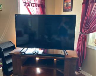 TV. TV stand.