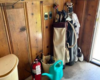 Golfing equipment. Outdoor supplies.