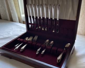 Vintage silverware set.
