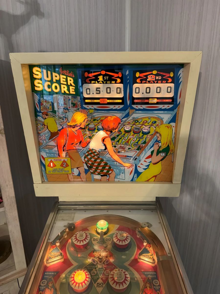 1967 (Unrestored) Gottlieb Super Score Pinball Machine in working condition. It hasn't been played at length, due to its age. $1,100 PRESALE ITEM