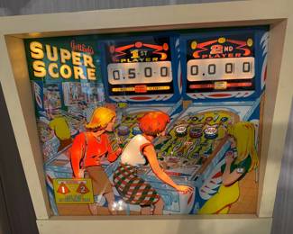 1967 (Unrestored) Gottlieb Super Score Pinball Machine in working condition. It hasn't been played at length, due to its age. $1,100 PRESALE ITEM