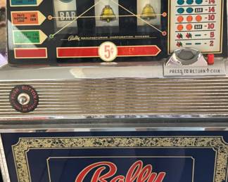 1970s BALLY's Casino slot machine with base cabinet. $325 PRESALE ITEM