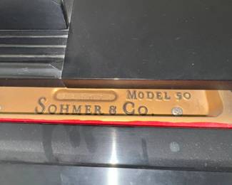 Vintage 1970s SOHMER & Co Baby Grand Piano in Stunning Ebony Black. $2500 PRESALE ITEM