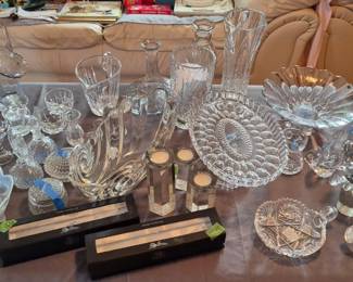 Beautiful crystal including Waterford.
