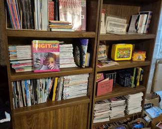 Books and magazines. (Magazines: buy one for a dollar get 9 FREE!)