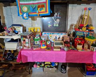 Vintage childrens toys. Little Tikes, Fisher Price, Playskool.