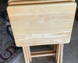 Solid wood tv trays (4).