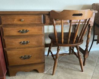 Petite desk with matching chair.