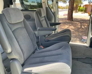 Stow and go seating for captains chairs and back bench
