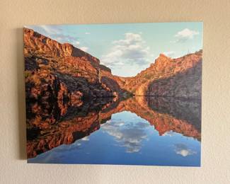 Photo of Canyon Lake on wrapped canvas.