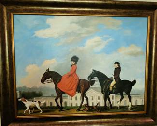 Horse and Hound Painting