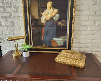 Hooker Leather Top Desk