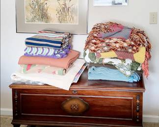 Fancy Hope Chest, Vintage Linens