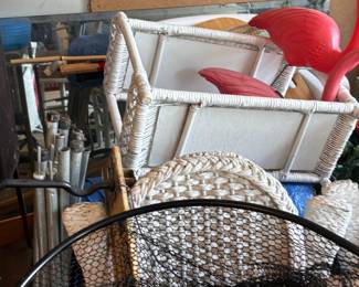 Vintage White Wicker