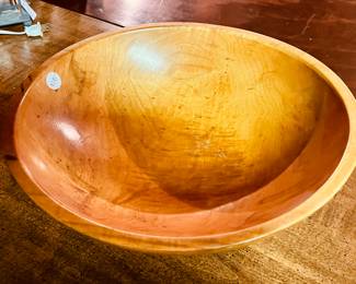 Vintage wooden bowl.