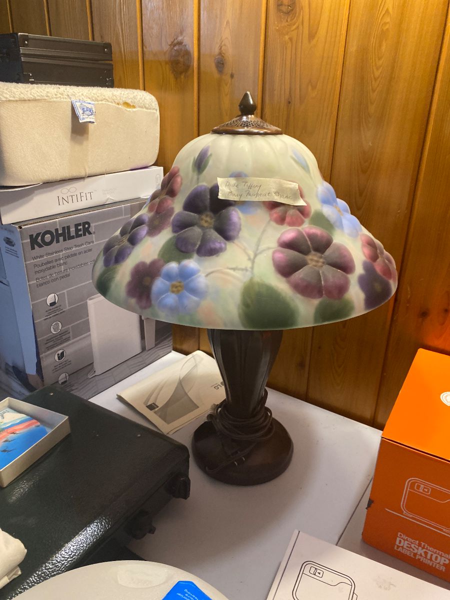 Dale Tiffany Pansy Fairpoint shade with lamp
