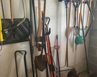 Various lawn tools