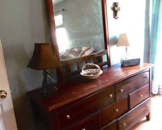 Dresser with mirror