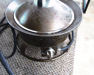 Propane outdoor fire pit.