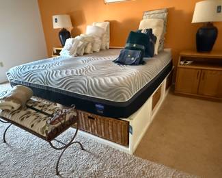 King bed with under storage