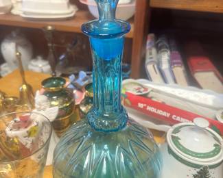 Blue 1970’s genie bottle