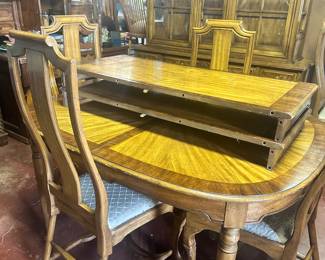Dining table and six chairs 