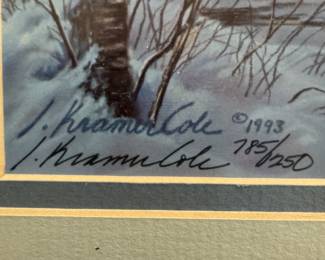 Signed and numbered Kramer Cole art