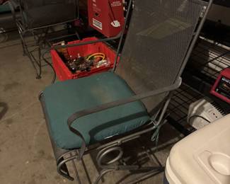 Metal patio chair (one of 5pc table & chairs)