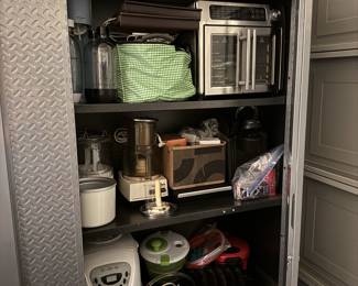 Nice assortment of kitchen small appliances and gadgets