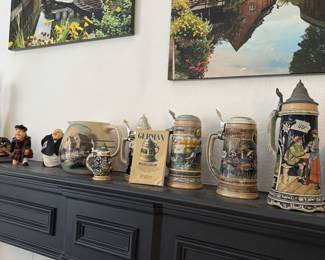 Collection of steins