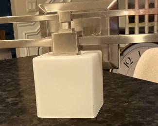 Dolan 3 light Bathroom fixture - brushed nickel. $60