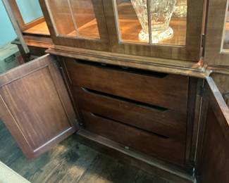 Three drawers below for storage.