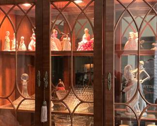All these items behind glass are for sale!