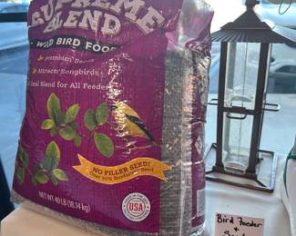 Bird Feeder with food