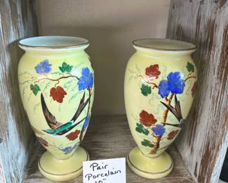 10" Pair Porcelain