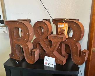 Rustic Letter Decor