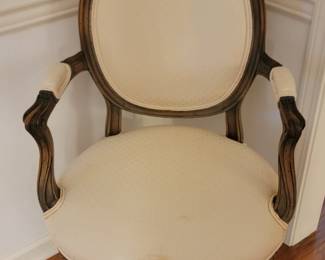 Vintage Rounded Back Arm Chair FrenchStyle
