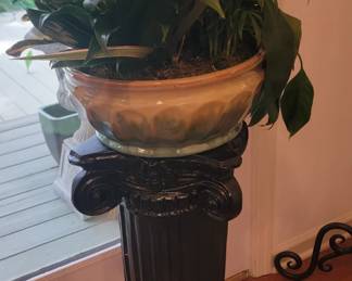 1 of 2 Plant Stands with live plants