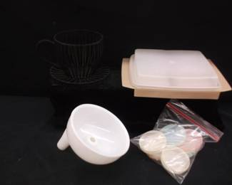 Tuppperware  Coasters