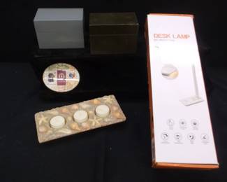 Desk Lamp          Metal recipe boxes