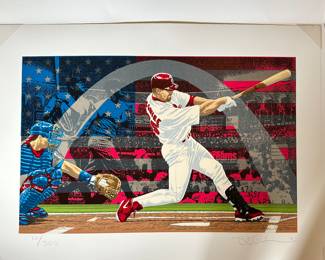 Lot of 13 Rick Rush serigraphs
Signed and numbered
$6500
“National Hero” 72/300