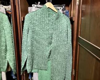 Lots of clothing including vintage and modern.