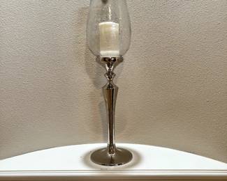 Candle and silver holder