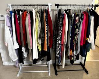 Lots of clothing including vintage and modern.