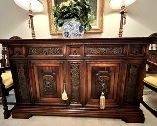Dining room buffet with tons of storage. Matching dining table also available.